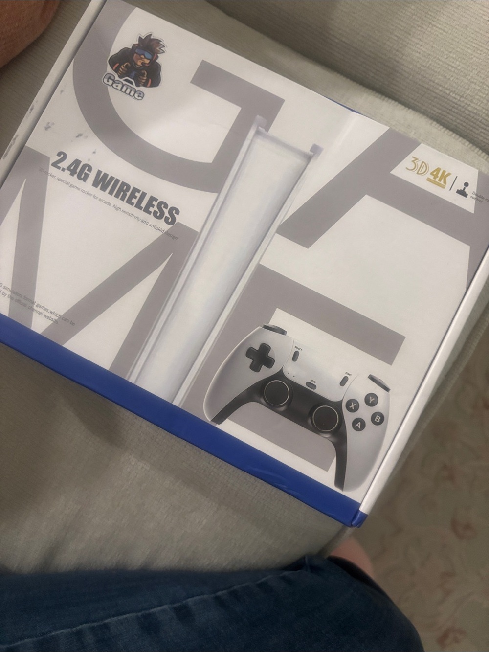 Wireless 2.4G White Gaming Controller and Console Set